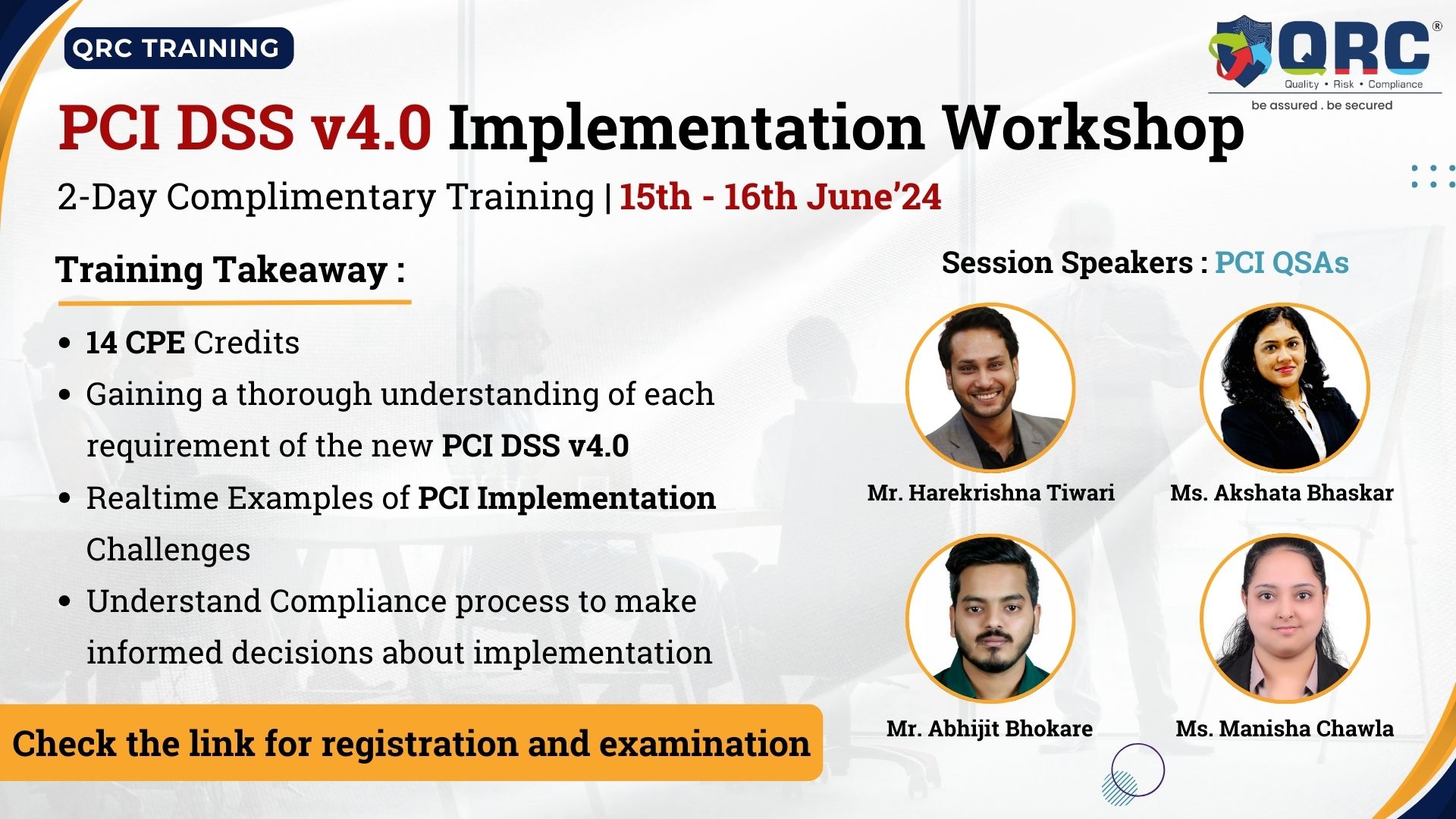 PCI DSS v4.0 Implementation Workshop - 15th & 16th June